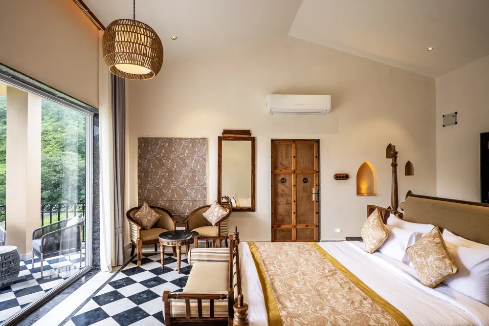 Bedroom and sitting area