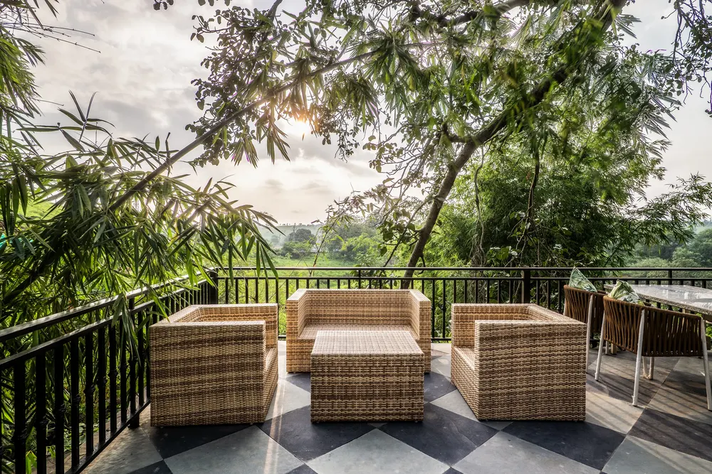 Deck seating over the valley