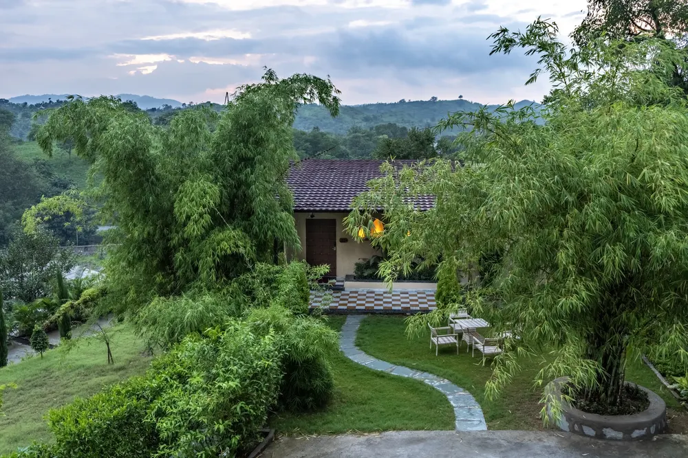 The cottage from above