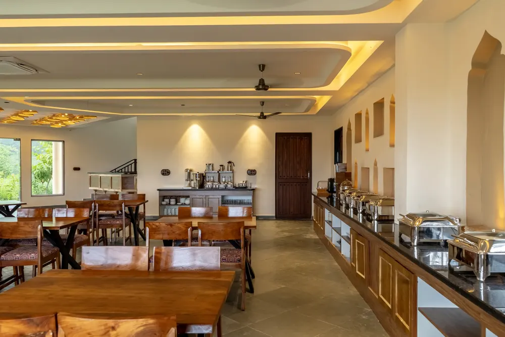 The buffet counter